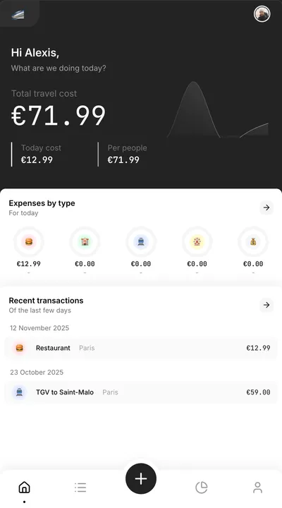 Screenshot of Tracktrip